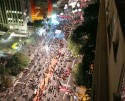 Frio e falta de estrutura enfraquecem evento da Frente Brasil Popular