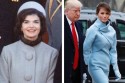 Estilos semelhantes em posse presidencial: Melania se inspirou nos looks da antiga primeira-dama Jacqueline Kennedy