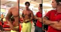 Ativista LGBT com trajes inadequados provoca pancadaria em Shopping (Veja o Vídeo)