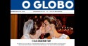 A inusitada capa do jornal “O Globo”