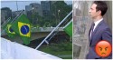 A mesma Rede Globo que incentiva pichações, agora, questiona bandeiras brasileiras em pontes de São Paulo (veja o vídeo)