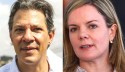 Briga no PT: Haddad e Gleisi se estranham em reunião da executiva