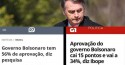 Ibope é desmascarado em pesquisa sobre o percentual de aprovação de Bolsonaro