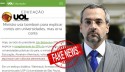 UOL publica gritante mentira sobre o Ministro da Educação e é desmentido pelo MEC (veja o vídeo)