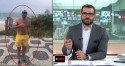 Jornalista da Globo é flagrado caminhando na orla e é escrachado por cidadão: “Hipócrita” (veja o vídeo)