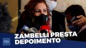 Inquérito das fake news: Carla Zambelli na Polícia Federal (Veja o vídeo)