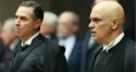 Luís Roberto Barroso (ao fundo) e Alexandre de Moraes - Foto: Fábio Rodrigues Pozzebom/Agência Brasil