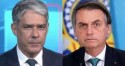 Bolsonaro dá um basta e enquadra Bonner: "TV Globo é a TV Funerária" (veja o vídeo)