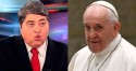 Papa faz "piada" com o Brasil e Datena desabafa: "Aí no Vaticano é muita oração e muito ladrão" (veja o vídeo)