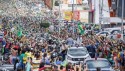 Multidão monstruosa dá exemplo de patriotismo com a presença de Bolsonaro (veja o vídeo)