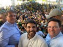 Na Bahia, Bolsonaro comemora o descobrimento do Brasil com André Porciuncula e João Roma