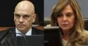 Alexandre de Moraes e Lindôra Araújo - Foto: STF; Reprodução