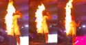 Famoso sertanejo consegue ser ágil, desvia das chamas e se salva de pirotecnia no palco (veja o vídeo)