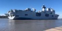 Maior navio de guerra da América Latina retorna com donativos e traz esperança ao RS (veja o vídeo)