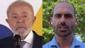 Lula parte para a baixaria, 'xinga' Eduardo e recebe imediata e contundente resposta (veja o vídeo)