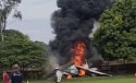 URGENTE: Avião cai em campo de futebol em SP