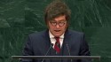 Milei começa discurso na ONU com o "pé na porta" (veja o vídeo)