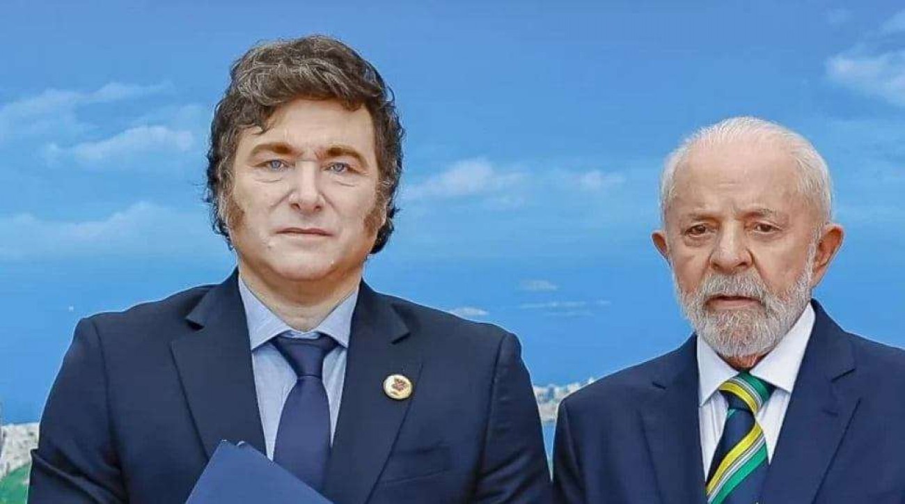 Milei acompanha Flávio e impõe humilhante desprezo a Lula