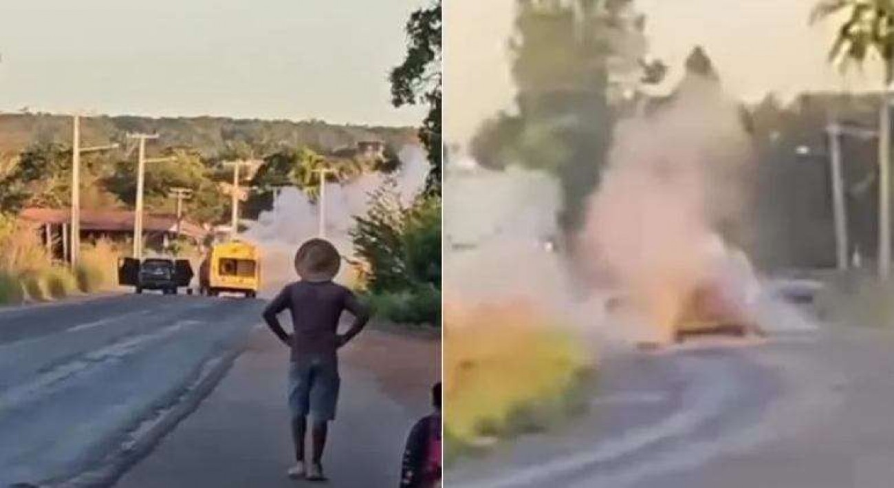 Criminosos explodem carro-forte no Nordeste e reação de populares é decepcionante (veja o vídeo)