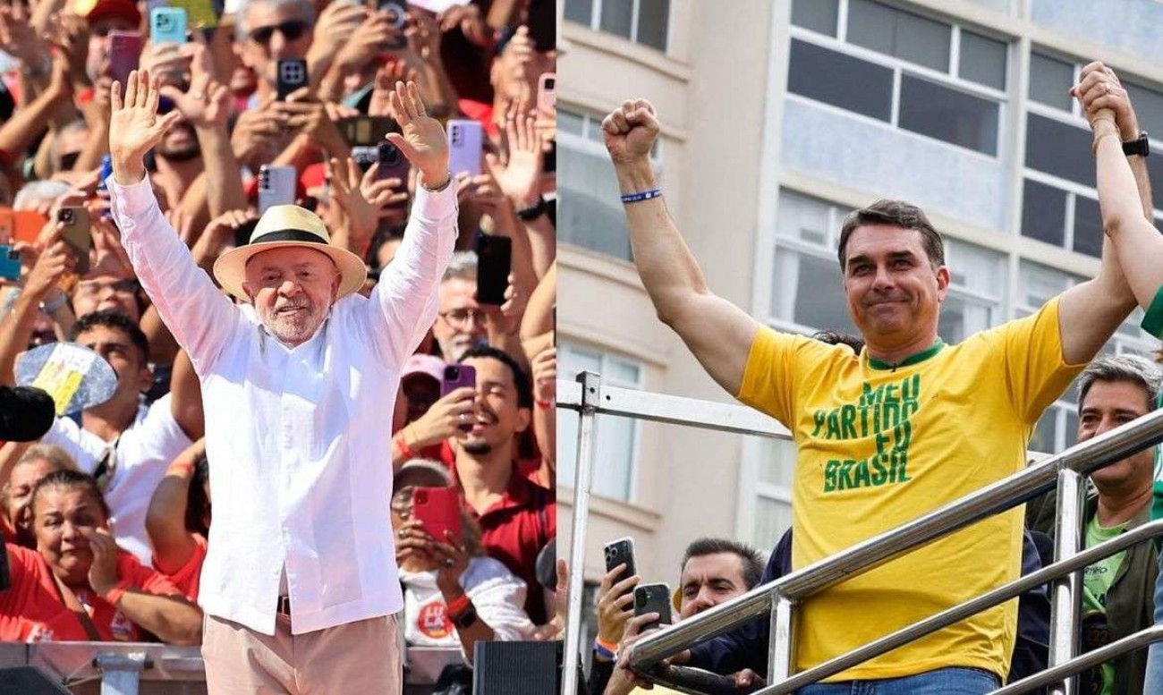 No 1º embate da campanha Flávio leva robusta vantagem sobre Lula