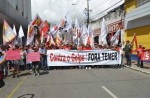 Manifestação da CUT e MST põe comerciantes em risco e ordena ‘toque de recolher’ (veja o vídeo)