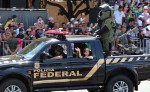 Ápice do desfile de 7 de setembro é alcançado na passagem da Polícia Federal (veja o vídeo)