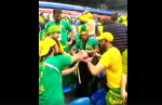 Brasileiros dão exemplo após jogo com a Costa Rica e recolhem o lixo da arquibancada (Veja o Vídeo)