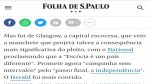 Colunista da Folha muda a capital da Escócia: Fake News ou pura ignorância?