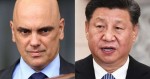 Xi Jinping, lá, e Alexandre, “o pequeno”, aqui