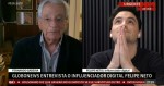 Ao vivo, em rede nacional, Felipe Neto é encurralado por Gabeira, 'perde' a voz e passa vergonha (veja o vídeo)
