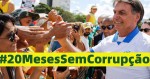 Povo brasileiro celebra com alegria: "20 Meses Sem Corrupção"