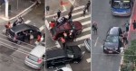 Imagens fortes! Marginais fazem arrastão para roubo de carros na Cracolândia (veja o vídeo)
