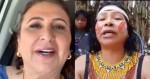 Flagrada em atitude eleitoreira, Kátia Abreu é desmoralizada publicamente por líder indígena (veja o vídeo)