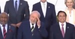 Em cena intrigante, Lula surge ‘incomodado e inquieto’ em foto com líderes do G7 (veja o vídeo)