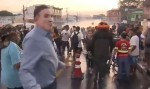 Roberto Cabrini tem recepção no RS bem diferente da que foi oferecida a Bonner (veja o vídeo)