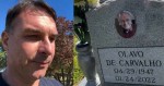 Nos EUA, Flávio Bolsonaro presta linda homenagem a Olavo de Carvalho (veja o vídeo)