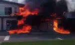 Avião cai sobre restaurante em cidade gaúcha (veja o vídeo)