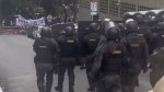 Esquerdistas tentam invadir manifestação patriota e polícia age rápido (veja o vídeo)