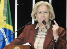 Em duelo de gaúchos, senadora Ana Amélia (PP) põe Paulo Paim (PT) para correr (veja o vídeo)