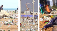 Ano novo, velhos hábitos: Povo deixa a praia em estado deprimente (veja o vídeo)