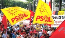 Em protesto medíocre militantes do PSOL pedem o fim da PM (Veja o Vídeo)