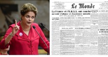 EM PRIMEIRA MÃO, O ARTIGO DA DILMA PRO "LE MONDE" DE AMANHÃ