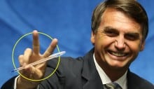 A caneta Bic de Bolsonaro é o novo símbolo anticorrupção