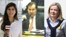 Com apenas uma pancada, Rodrigo Maia acerta a repórter Andréia Sadi e a deputada Gleisi Hoffmann