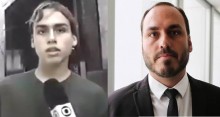 A primeira vez de Carlos Bolsonaro na Globo: 14 anos de idade, denunciando um crime (Veja o Vídeo)