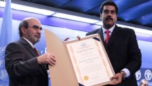 A ONU  premiou Maduro pelo "combate à fome"