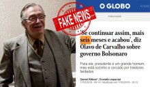 De maneira categórica, Olavo derruba fake news da grande midia (Veja o Vídeo)