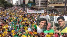 Apoteótico: Na Paulista, Modesto Carvalhosa comanda o estrondoso "Fora Gilmar!" (Veja o Vídeo)