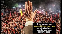 O dedo podre da esquerda por trás das manifestações