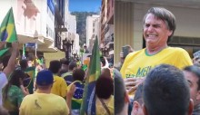 Manifestantes rezam onde Bolsonaro foi esfaqueado em Juiz de Fora (veja o vídeo)